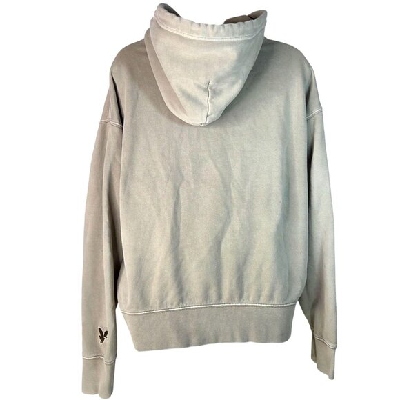 American Eagle Relaxed Fit Graphic Hoodie Beige M - Picture 2 of 7